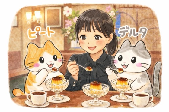 自分のイラストと写真をChatGPTにアレンジしてもらった